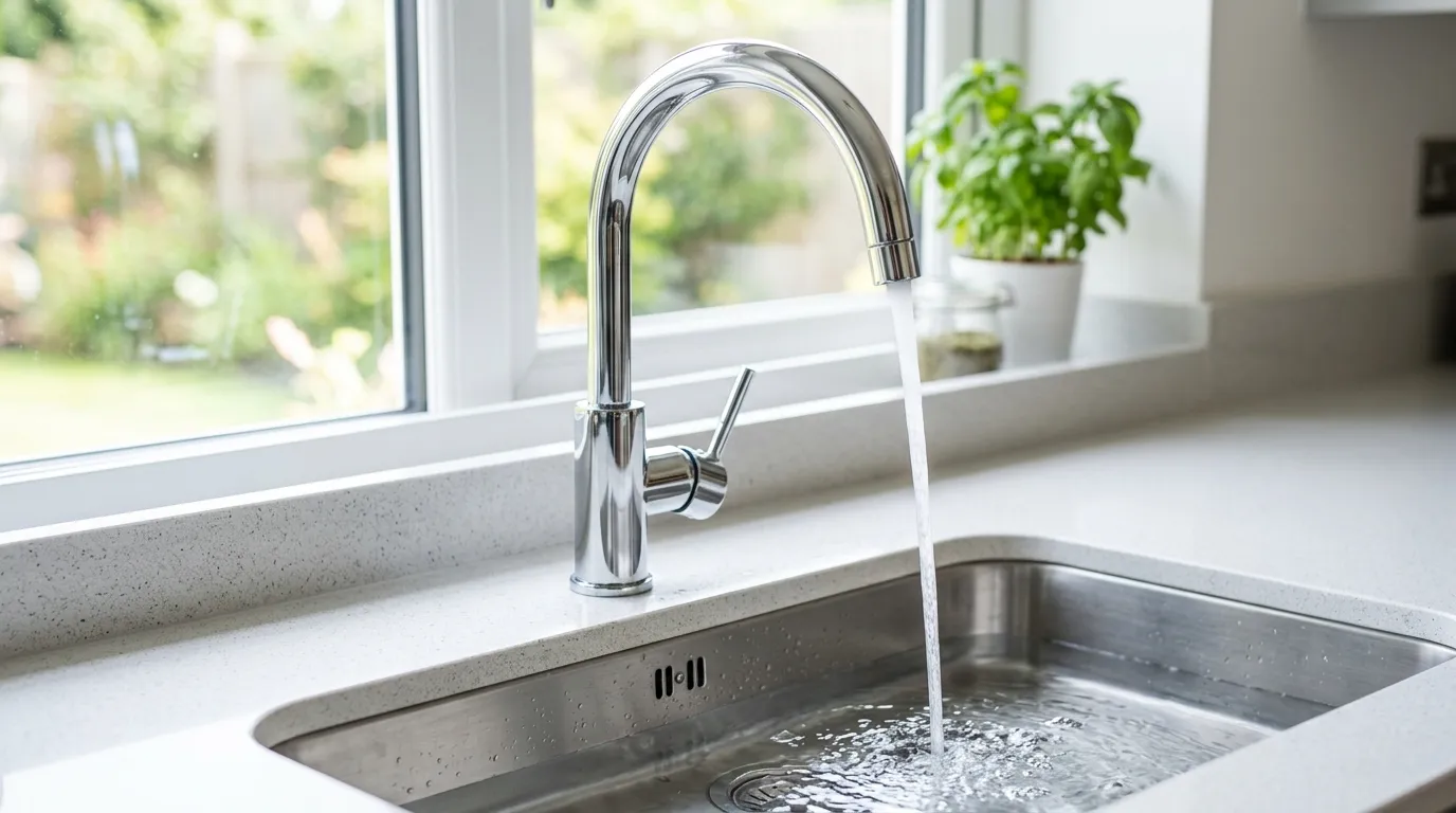Local Plumbing Master Pros same day plumber fixing a faucet in Ellsworth, KS